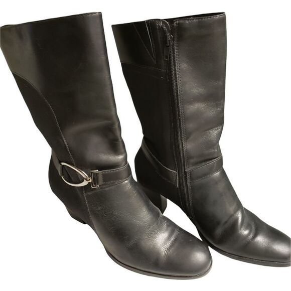 Artiva Valerie Calf Length Side Zip Boot - Picture 1 of 11